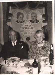 Golden Wedding Daily Life in Denmark 1900-1950s Vintage Photo Small Size 11x8cm - Picture 1 of 1