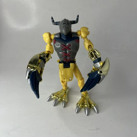 Vintage 1999 Digimon Digivolving Agumon to Wargreymon Figure Incomplete Cover