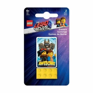 THE LEGO Movie 2 - Radiergummi Set + Gummi Baustein für Büro Schule - Bild 1 von 4