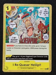 One Piece OP07-115 I Re-Quasar Helllp! English - 500 Years In The Future - Picture 1 of 2