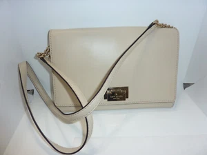 NEW Kate Spade Cream 10 X 7'' Clutch Crossbody Bag with Strap DUSTBAG - Picture 1 of 11