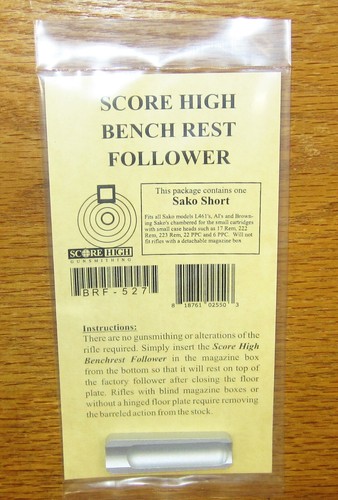 Score High Bench Rest Follower Sako Short Actions | eBay
