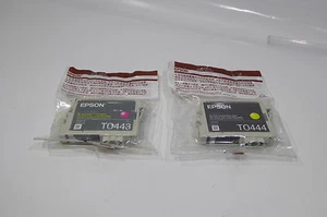 2x original Epson T0443 Epson T0444 # Doppelpack (M,Y) Stylus C64 C66 C84 # A3 - Picture 1 of 2