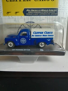 M2 Machines 1:64 Scale Auto Drivers 1954 Studebaker 2R Pickup Truck PAN AM Blue - Picture 1 of 5