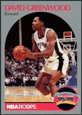 1990 NBA Hoops David Greenwood Card #433 - Image 1 of 2