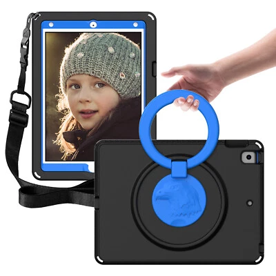 For iPad 7th 8th 9th 10th 11th Gen A16 Shockproof Stand Case w Screen Protector - Image 1 of 4