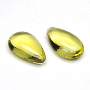 LOVELY 42.45 CTS PEAR SHAPE LEMON QUARTZ GEMSTONE  - Picture 1 of 3
