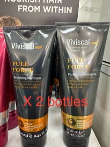 Viviscal FULL FORCE FORTIFYING SHAMPOO 250ML mens X 2 BOTTLES - Picture 1 of 1