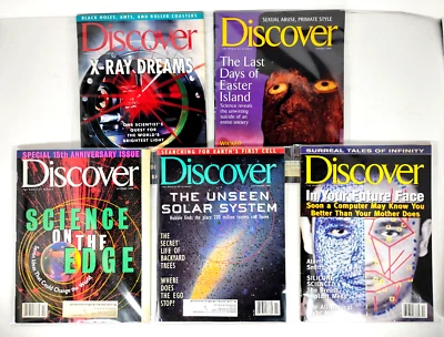 Discover Magazine Lot Of 5 July August October November December 1995 Foto 1 de 4