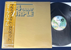 DEEP PURPLE~24 CARAT PURPLE Japan 1st Press Obi Poster Audiophile TOP COPY NM - Picture 1 of 11