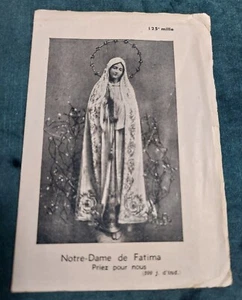 Image pieuse Notre Dame de Fatima - Picture 1 of 2