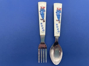 BOZO il clown cucchiaio e forchetta, vintage anni 70 - Foto 1 di 6