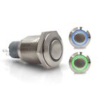 16mm Momentary Billet Buttons with LED Blue or Green Ring Keep It Clean rat