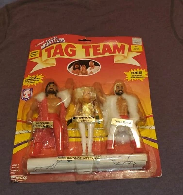 WWF AWA Remco Wrestling Superstars Tag Team Jimmy Garvin Precious Steve Regal ] - Image 1 of 4
