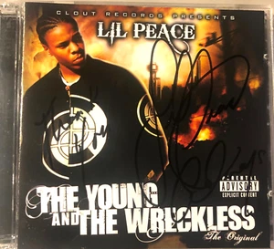 The Young & the Wreckless [PA] by Lil Peace (CD & DVD Set) Signed Autographed Tx - Picture 1 of 6