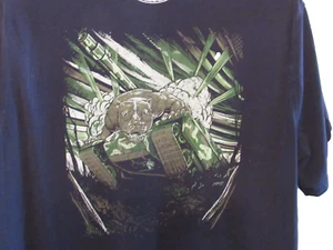 Camisa Under Armour Para Hombres Heat Gear Mediana Azul Ejército Tanque Suelta Manga Corta EE. UU. - Imagen 1 de 7