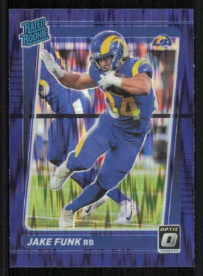 2021 Donruss Optic Purple Shock #295 Jake Funk RR - Image 1 of 2