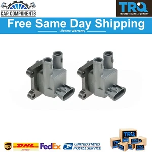 TRQ New Ignition Coil Pair Set For 1998-1999 Chevy Prizm Toyota Corolla - Picture 1 of 1