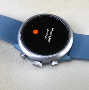 NO GPS FTW4021 Fossil Sport Herren 43mm Silikon Fitness Smartwatch Grau Bundle - Bild 1 von 3