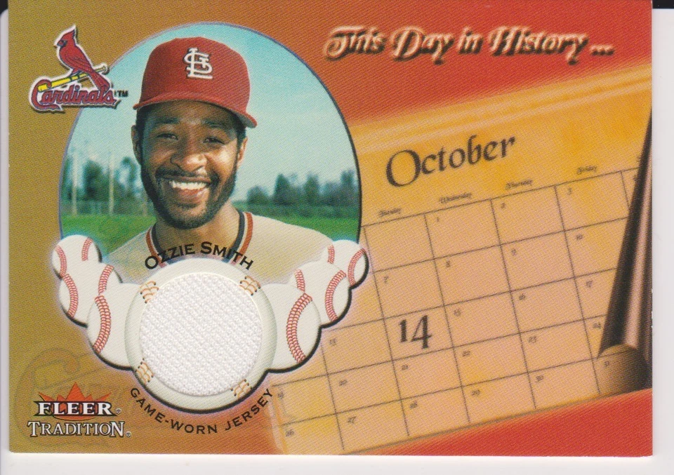 02 FLEER TRADITION *OZZIE SMITH GW JERSEY (HOF) - Image 1 of 1