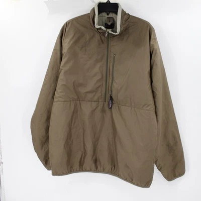 Vintage Y2K Patagonia Puffball Pullover mens large green half zip puffer Jacket - Image 1 of 4