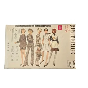 Butterick 5216 Misses Sewing Pattern For Tunic Dress Pants & Skirt Size 16 Bust - Picture 1 of 5