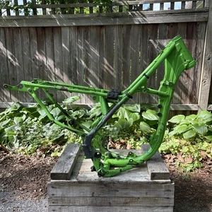 OEM Kawasaki 95-97 KX100 / 92-94  KX80-T Big Wheel Main Frame - 32160-1212-CC - Picture 1 of 24