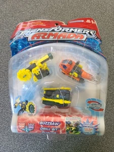 Transformers Armada BUZZSAW, BOHRER, DUALOR VTG 2002 Hasbro Neu in Blisterpackung - Bild 1 von 6