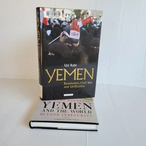 Yemen Revolution Civil War Unification Non Fiction Hard Cover x 2 Uzi Rabi - Picture 1 of 16