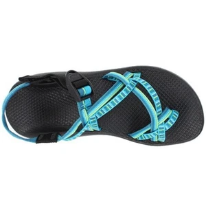 Chaco Z Cloud X2 Damen 7 Streifen blau grün Wander Sandale Outdoor Wasser - Bild 1 von 7