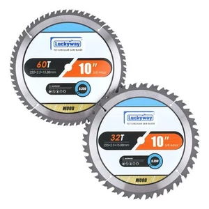 Luckyway 10 Inch Table Saw Blade/ 10 Inch Miter Saw Blade for Ultra-Nice Cutt... - Picture 1 of 7