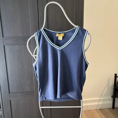 Top asfalto azul vintage años 90 Foto 1 de 4