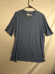 Camisa de algodón SAXX DropTemp refrescante para hombre XL azul cuello redondo suave camiseta ligera - Imagen 1 de 12