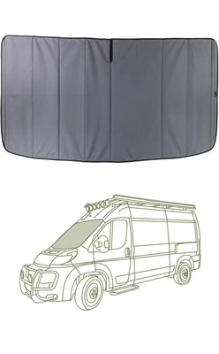 Insulated Blackout Front Windshield Cover Designed for RAM Promaster Van 2014-25 Foto 1 de 4
