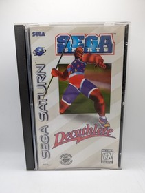 Decathlete Game for Sega Saturn Usa KA Sonic Team Complete Excellent