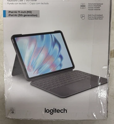 NEW Logitech Combo Touch for iPad Air 11-inch  M2 / iPad Air 5th gen OPEN BOX - Image 1 of 2