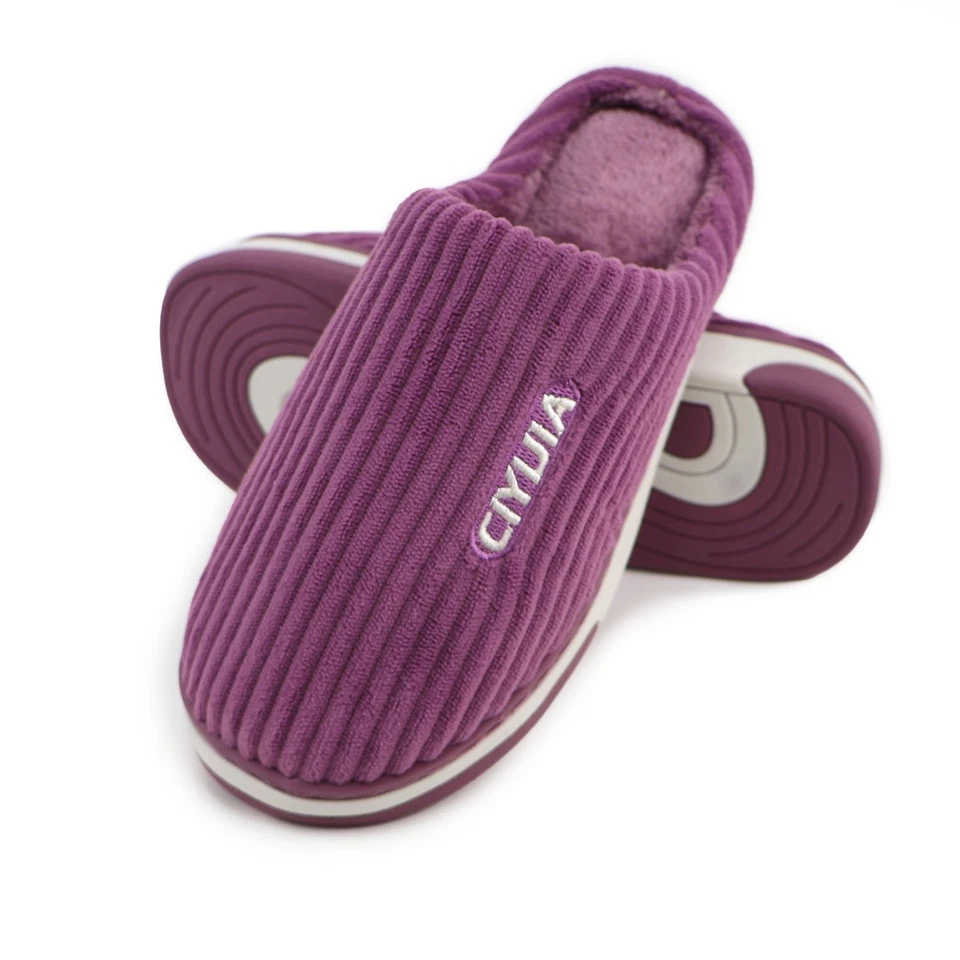 Chinelos femininos quentes de inverno, chinelos masculinos, tamanho 8-9-10-11, sapatos internos antiderrapantes - Imagem 1 de 1