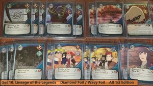 Naruto CCG Lineage of Legends 'Misiones y Clientes' Diamante/Lámina Ondulada 1ª Edición Casi Nuevo - Imagen 1 de 136