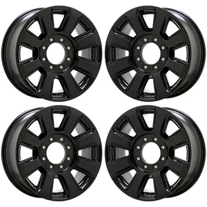 20" Ford F250 F350 SRW Gloss Black wheels rims Factory OEM set 10103 EXCHANGE - Picture 1 of 8