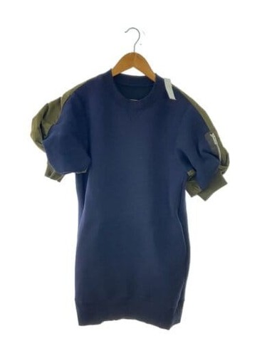 sacai ABITO FELPATO IN SPUGNA M cotone navy 24 07261 