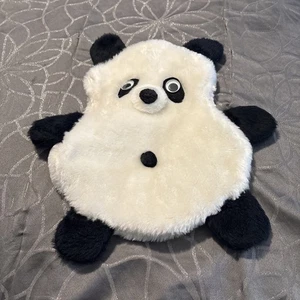 "Funda de almohada vintage hecha a mano de oso panda 18"" por 13""" - Imagen 1 de 8