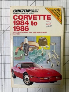 Corvette 1984 to 1986 Chilton Repair & Tune-Up Guide 1986 Manual Ships Fast - Picture 1 of 4