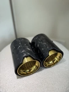 BMW F10 F11 F20 F21 F22 F23 F30 F31 F32 F33 SINGLE FORGED CARBON EXHAUST TIP - Picture 1 of 6