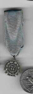 Original US New York State National Guard Service Cross Pin Back Miniature Medal - Picture 1 of 4