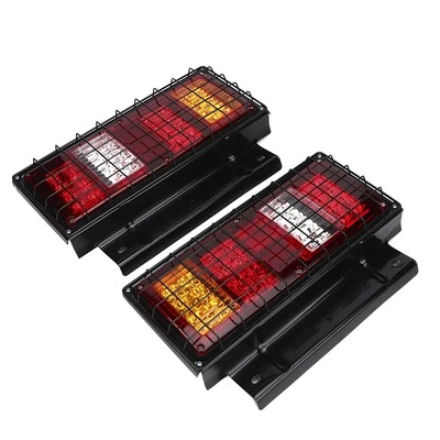 ˇ2pcs 12V 32LED Fanale Posteriore Impermeabile Super Luminoso Fanale Posteriore per Camion - Immagine 1 di 4