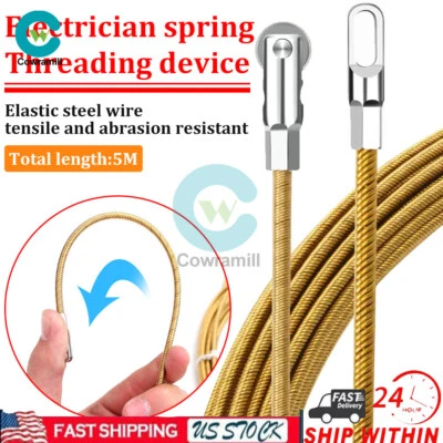 Estrattore Cavi Nastro Elettricisti 5/10M Utensile Aste Fili Push Pulling Guida Cavo  - Immagine 1 di 4