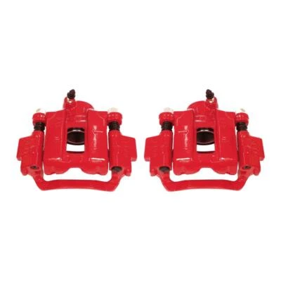 Pinzas PowerStop rojas con soportes para 10-18 Lexus GX460 trasero Foto 1 de 4