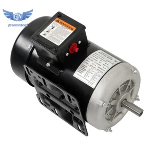 56 Frame 13.6/6.8A Farm Duty Single Phase Motor 1 HP 1750RPM 115V/230V CW/CCW - Picture 1 of 12