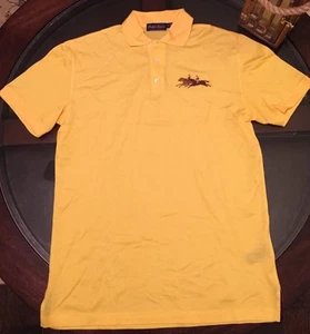 Ralph Lauren Purple Label Size Medium Jockey Polo Shirt Yellow Made In Italy New - Bild 1 von 4