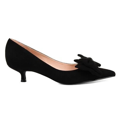 Journee коллекции женщин 9 M черный бант вкратце носок Stiletto каблуки новый в коробке SZ0 - Изображение 1 из 4